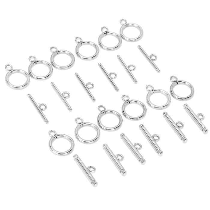 20 Fermoirs Attaches Pour Collier Bracelet Doré 9 Mm - Preciosa, Neuf, Made In France