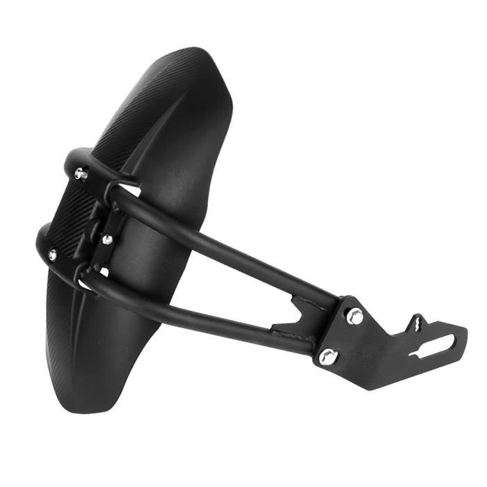 Garde-Boue Arrière Universel Pour Moto - ABS Noir, Avec Support Et Vis | Protection Contre Éclaboussures, Installation Facile