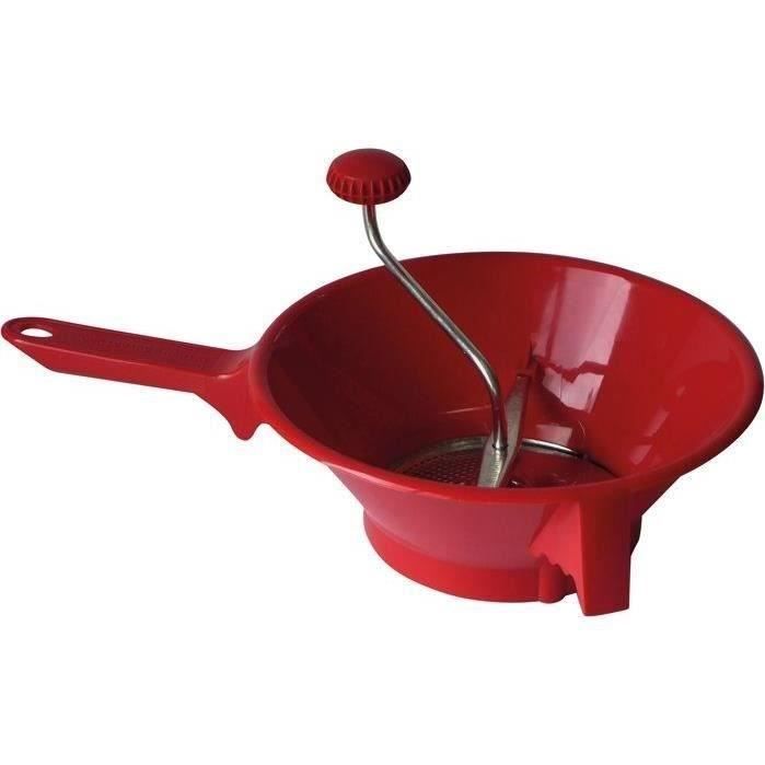 Passe légumes rouge cerise 24cm 2 grilles