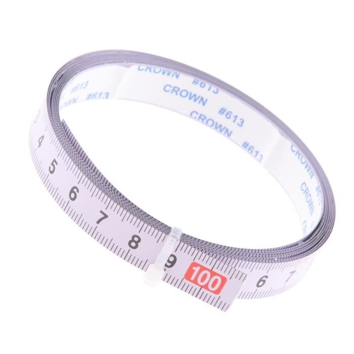Règle Adhésive 1m En Inox - Réglette Métrique Pour Atelier, Neuve