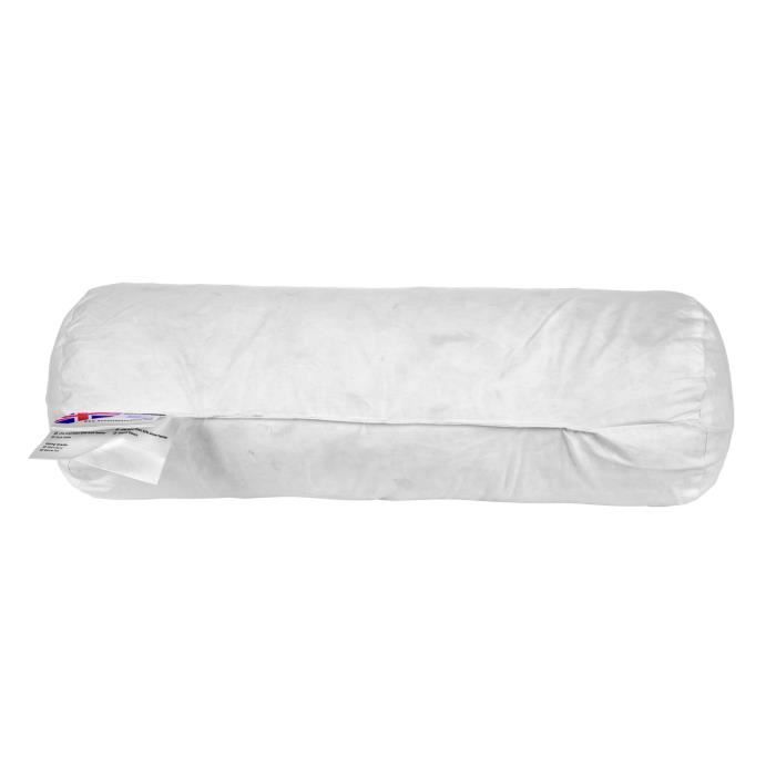 Traversin - HOMESCAPES - 40 x 15 cm - Garnissage en plumes de canard - Hypoallergénique - Anti acariens Traversin - HOMESCAPES - 40 x 15 cm - Garnissage en plumes de canard - Hypoallergénique - Anti acariens