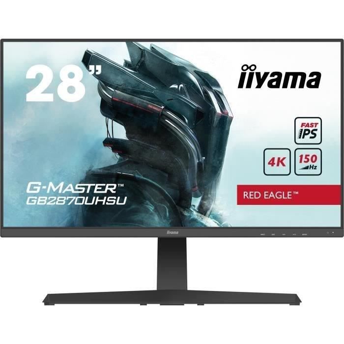 Ecran PC Gamer - IIYAMA GB2870UHSU-B1 - G-MASTER - 28 4K - Dalle Fast IPS - 1 ms - 150Hz - HDMI 2.1 