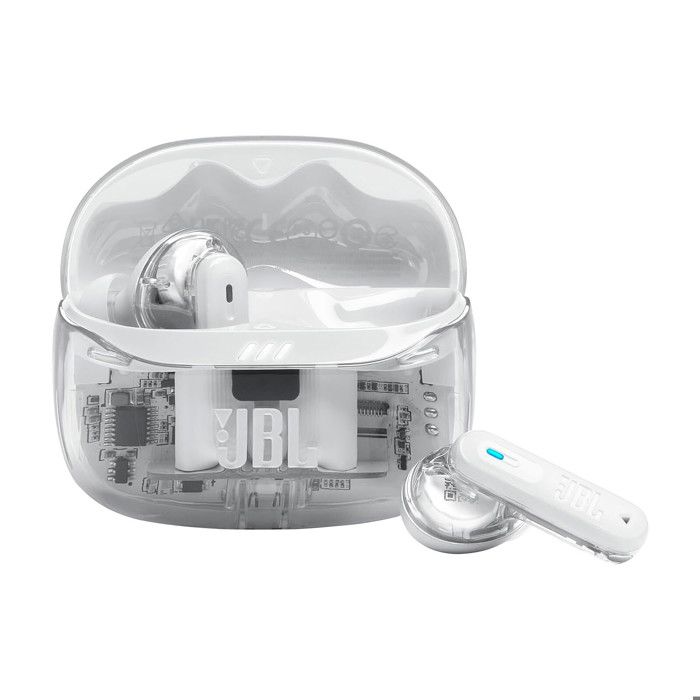 Écouteurs sans fil avec réduction de bruit - JBL - Tune Beam 2 - Ghost Blanc