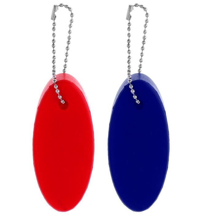 Porte-Clés Flottant PATIKIL Lot De 2 - Flotteur Clé Rouge Pour Bateau Kayak Pêche Sports Nautiques