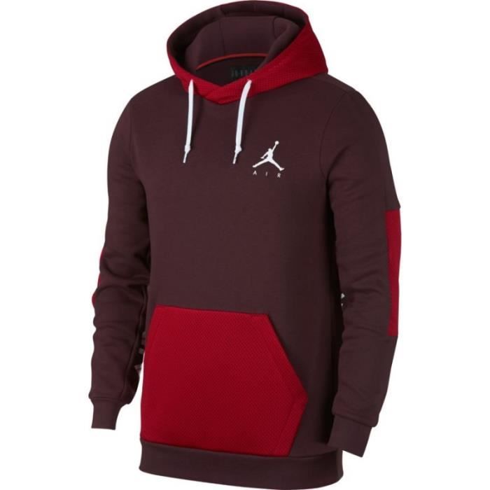 Sweat à capuche Jordan Jumpman Hybrid Fleece Rouge Bordeaux pour homme  Multicolor - Cdiscount Prêt-à-Porter