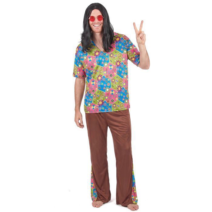Débardeur Hippie Années 70 Pour Homme Et Garçon - Motif Rétro Groovy
