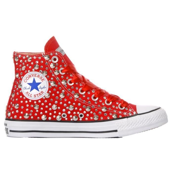 converse a pois rouge