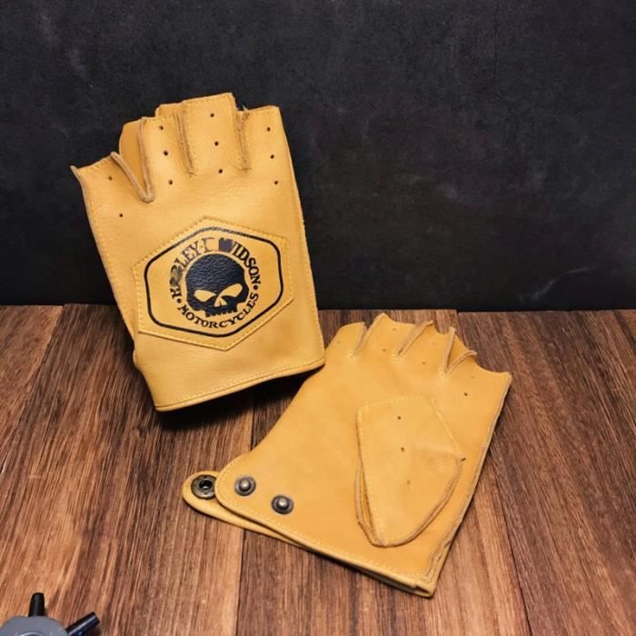 Gants De Conduite Sans Doigts Vintage En Cuir D'Agneau - Look Rétro Élégant - Plusieurs Couleurs