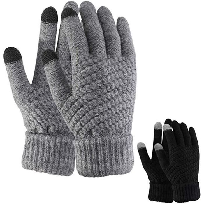 Mitaines Hiver Gants De Ski Enfant Hjkiopc - Moufles Chaudes Étanches Coupe- Vent - Doublure Polaire - 6-12 Ans - Pour Snowboard, Ski Gants Ski Enfant
