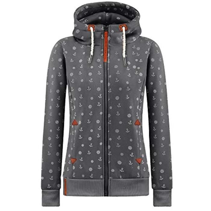 Sweat à Capuche Garçon Fatface 6-7 Ans - Zip Intégral Multicolore Motif Graphique
