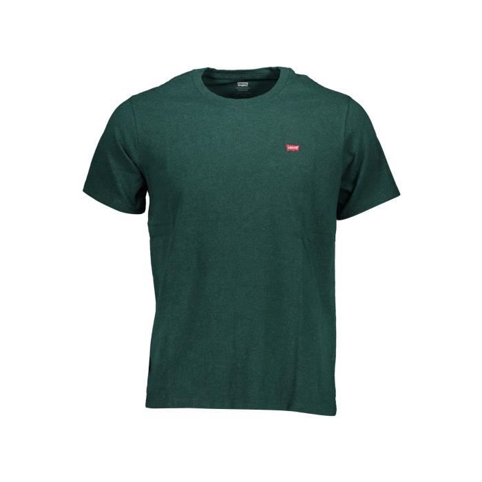 Modèle de t-shirt homme vert avec corps de modèle invisible chemise à