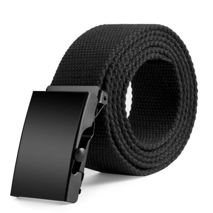 Ceinture Militaire Toile Pour Homme - Boucle Métal Automatique - Neuf Avec étiquettes