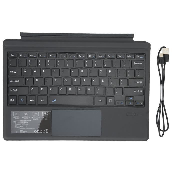 Fdit Clavier de tablette Tablette Clavier Trackpad Magnétique Auto