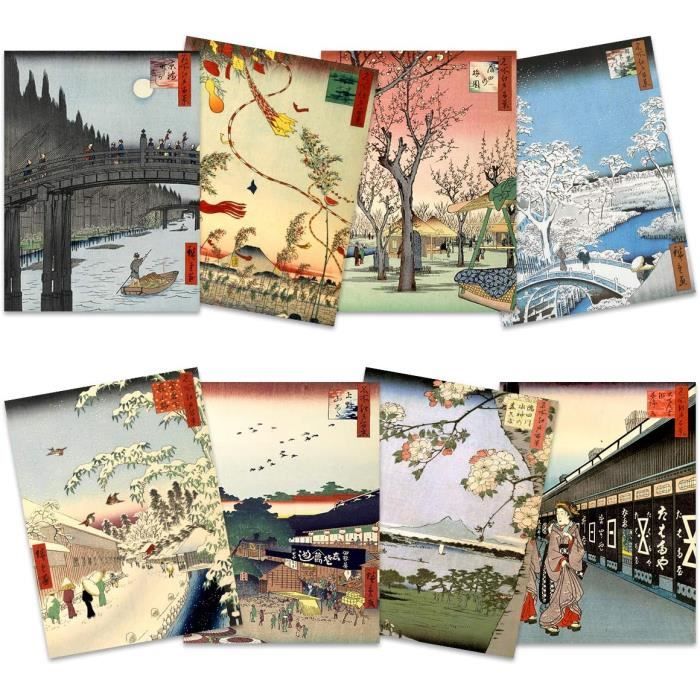 Japanese Woodblock Utagawa Hiroshige Ukiyo-E Unframed Wall Art Print ...