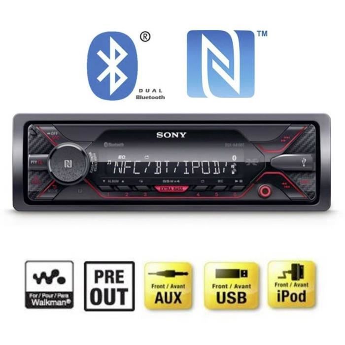 Autoradio kit mains libres bluetooth Sony DSX-A410BT