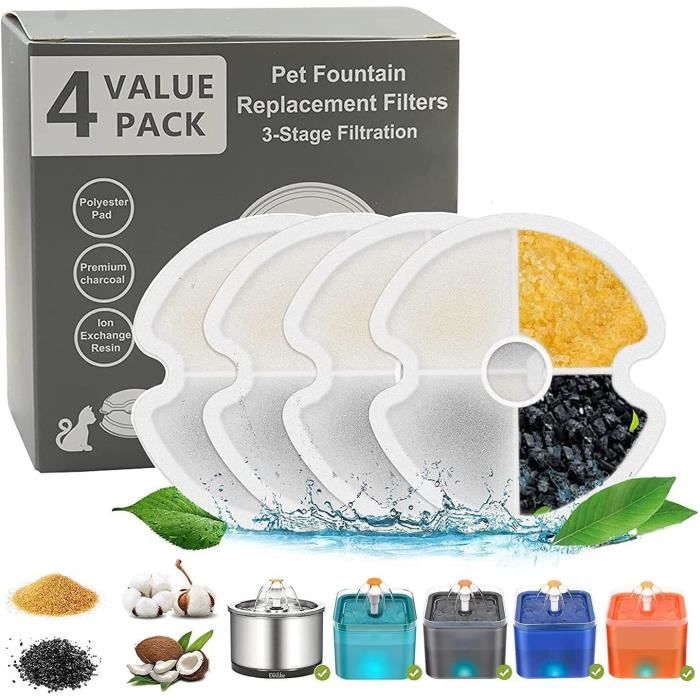 Lot De 4 Filtres à Charbon CBCF055 - Compatibles Hottes CIARRA (CB6765C, CBSB6765C, CBCB6765A, Etc.)