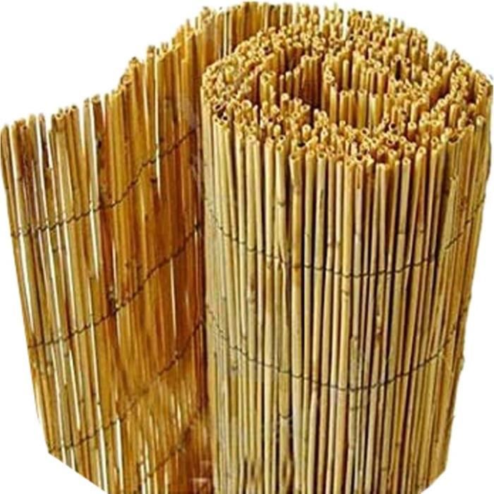 Rouleau Brise-vue En Roseau Bambou Naturel - Hauteur 30-190cm, Pour Terrasse, Balcon, Jardin