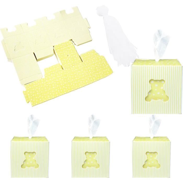 Lot De 12 Bouteilles Bonbonnières Pour Baptême Ou Baby Shower – Remplissage Bonbons, Réutilisables, Bleu