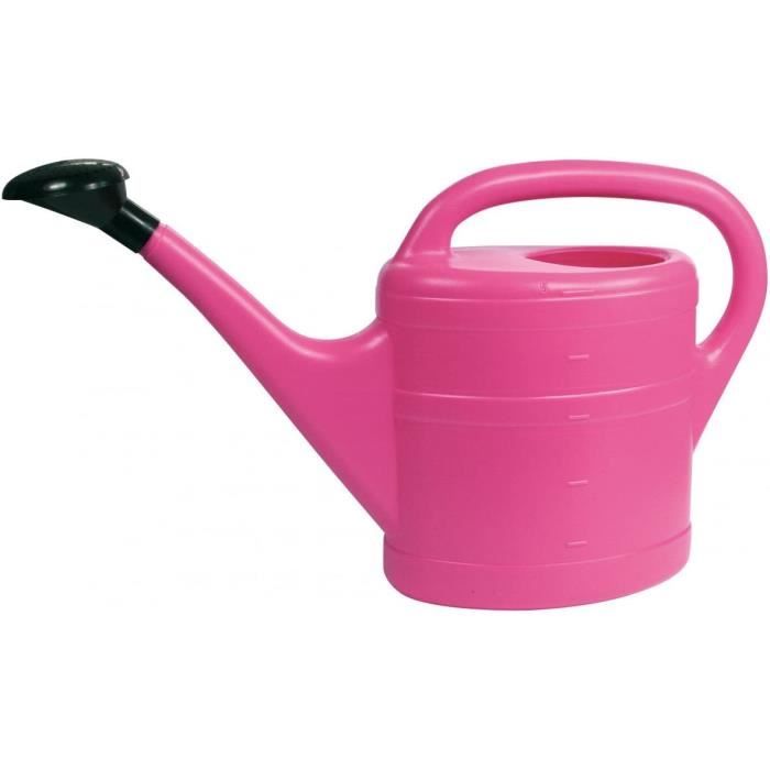 Arrosoir Green Wash 5L Rose - Plastique Solide, Avec Pommeau - Jardin, Plantes D'Intérieur