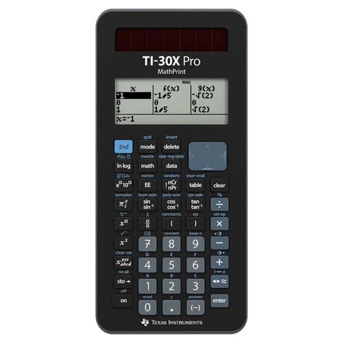 Texas Instruments TI 30X Pro MathPrint [video game] - Cdiscount Beaux ...