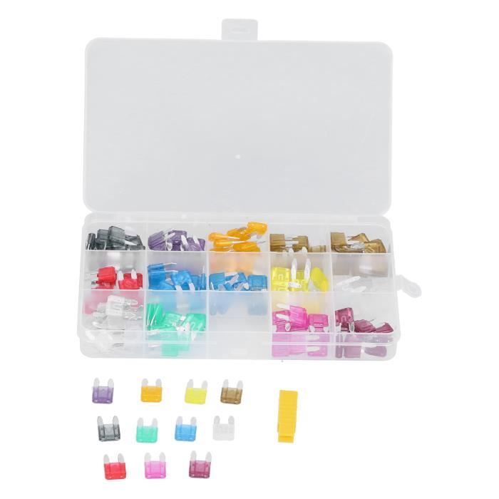CiShow Lot de 60 fusibles plats 30 A, 40 A, 50 A, 80 A, 100 A, 150 A, 150 A pour caravane et camping-car CiShow Lot de 60 fusibles plats 30 A, 40 A, 50 A, 80 A, 100 A, 150 A, 150 A pour caravane et camping-car