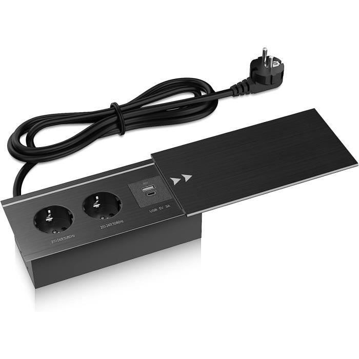 Pro Elec Adaptateur Secteur 2 Gang avec Double Port USB Pro Elec Adaptateur Secteur 2 Gang avec Double Port USB