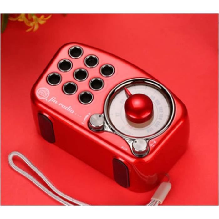 Retro Mini Radio DAB Plus-DAB avec Bluetooth, FM et Radio Réveil Fonction - Alimentée par