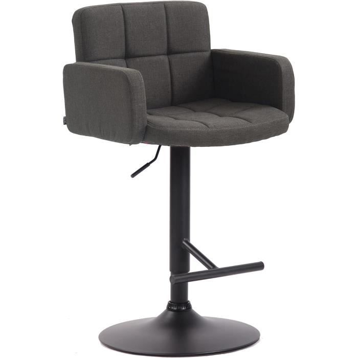 Fauteuil Lounge Los Angeles Taupe – Design Élégant Pivotant Et Réglable En Hauteur, Tissu Confortable