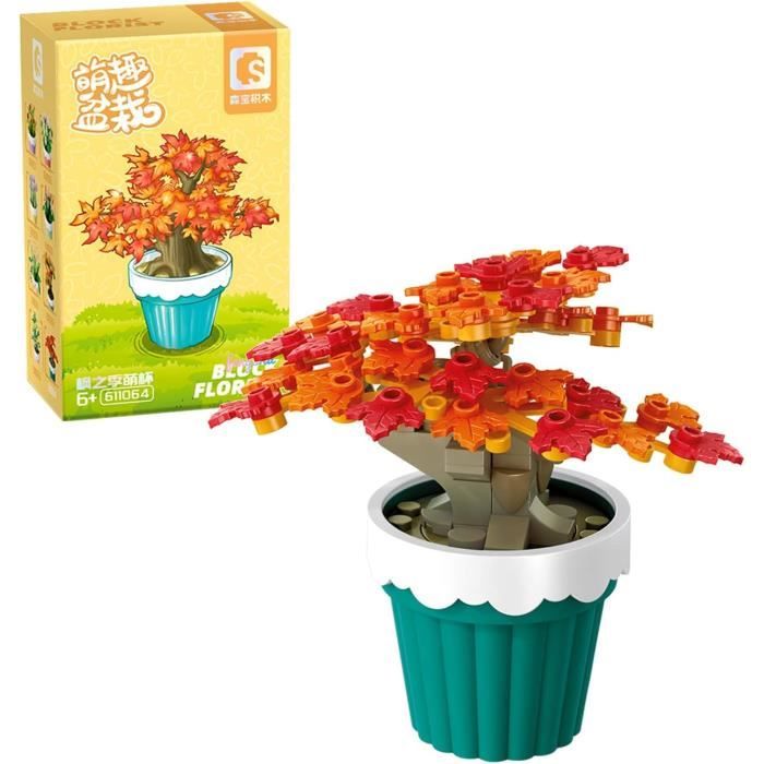 Mini Fleurs En Blocs De Construction – 201 Pièces – Plantes Succulentes Et Fleurs – Kit Botanique – Violet