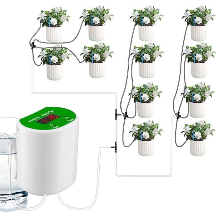 Système Arrosage Automatique Kollea - Programmable 60 Jours, USB-C, écran LED, Pour Plantes Intérieur