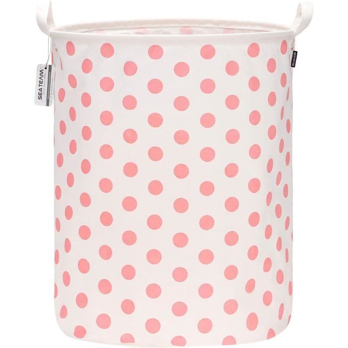 Panier De Rangement FANKANG – Motif Poisson – Tissu Lin Et Coton – Pliable – Neuf