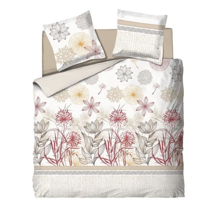 Housse de couette - UMBERTO RAVELLI - 4 Pcs - Coton 42 fils - 220x240 cm - Blanc