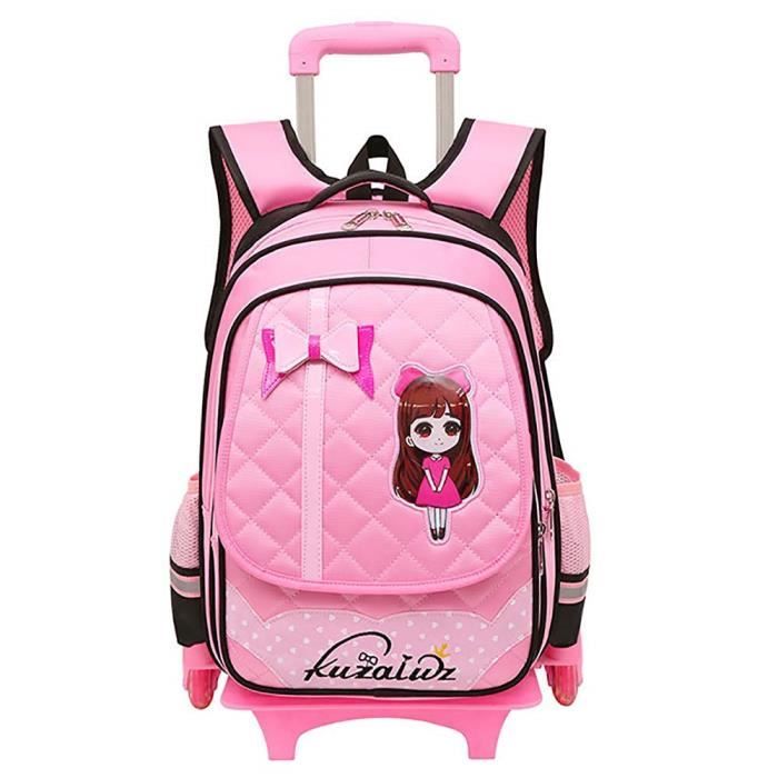 Sac à dos à tringle à roulettes pour fille de 7 à 12 ans imperméable léger  2-6 sac d'école de sac à dos de perte de poids de v@M1844 - Cdiscount  Bagagerie - Maroquinerie