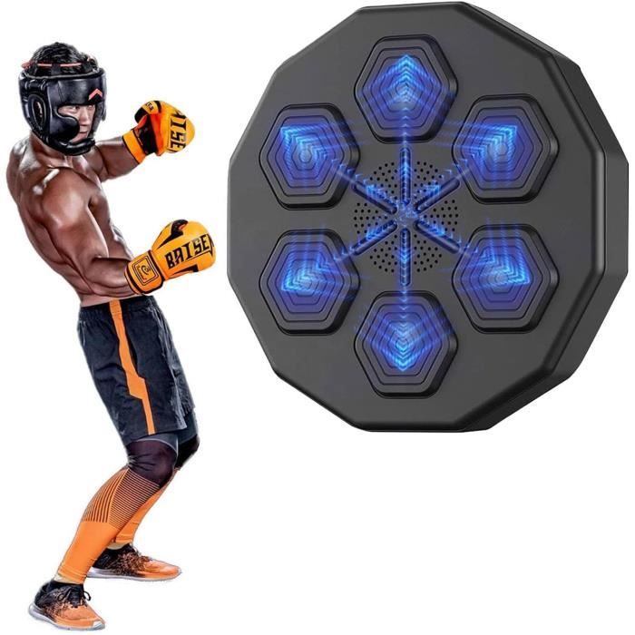 Punching Ball Enfants Machine De Boxe Musicale Fixation Murale - LED Rechargeable USB - Entraînement Main-Œil-Vitesse - Pour Maison Et Fitness Machine Boxe Enfant