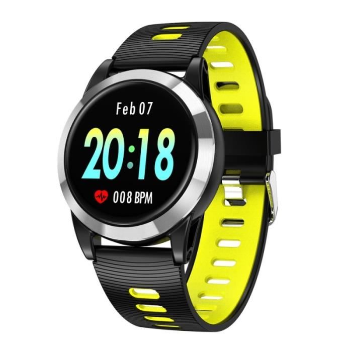 Montre Connectée Femme iOs Android Smartwatch Sport Cardio Traqueur  D'Activité Argent YONIS au meilleur prix