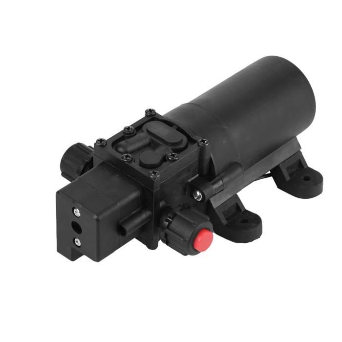 Pompe à Diaphragme 24V 80W - Débit 5.5L/min - Auto-amorçante Avec Pressostat - Parfaite Pour Lavage Auto Et Arrosage