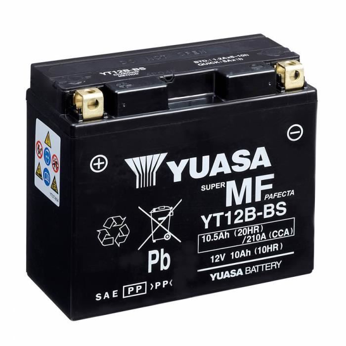Batterie 12v 10 ah ytx12b yuasa agm activee en usine prete a l'emploi (lg150xl87xh130)