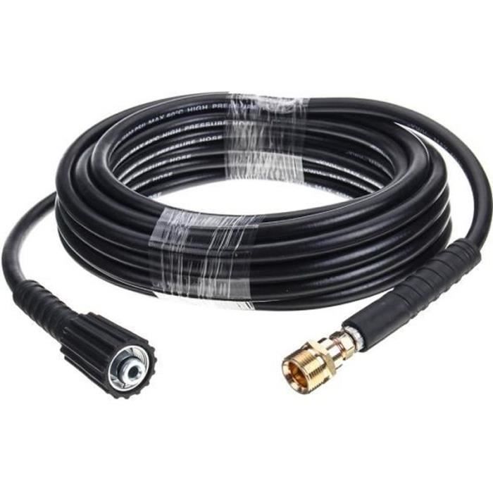 Kit De Réparation Tuyau Haute Pression Kärcher K2-K7 - Lot De 2 Raccords Quick-Connect Laiton + Colliers
