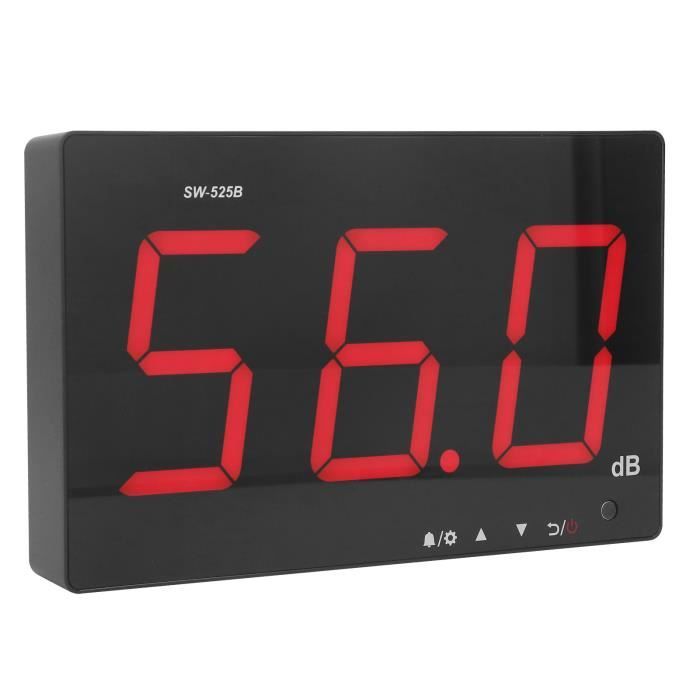 Décibelmètre Lecteur De Niveau Sonore 30-130 DBA Compteur De Bruit Portable Décibelmètre Dispositif De Mesure Du Bruit Pour L'enregistrement De Musique, Les Plaintes De Bruit Des Voisins, Etc