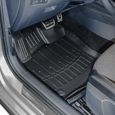 3D Tapis De Sol En Caoutchouc Premium Compatible Avec Audi A4 (B8) 2008-2015 5pcs, Système de Fixation, Noir-1