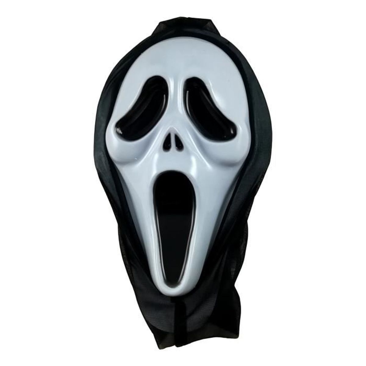 Officiel masque d’horreur SCREAM blanc hurlant & hotte Halloween adulte Déguisements