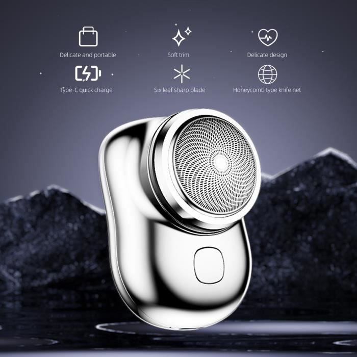 Rasoir Électrique Mini Portable Xiaomi - Rechargeable USB-C - Étanche - 1-2 Buses - Usage Masculin - Neuf