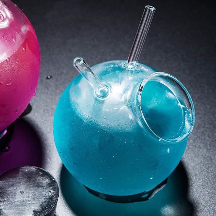 KUNSTIFY Paille en verre pour verres à cocktail et accessoires de
