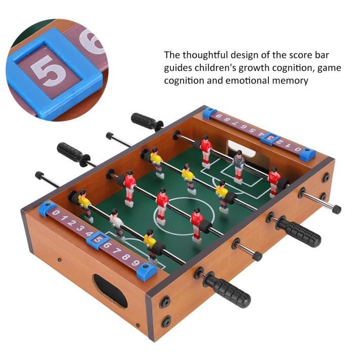 FainFun – Mini Baby-foot 38x18x7,5 Cm, 6 Balles, 4 Manettes, ABS, Jeu De Table Pour Enfants Et Adultes