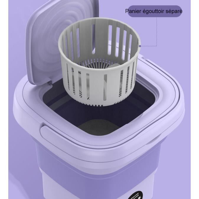 Mini Machine à Laver Portable 3.8L USB Rechargeable | Pour Sous-vêtements, Chaussettes, Vêtements Bébé - Lavage économe En Eau