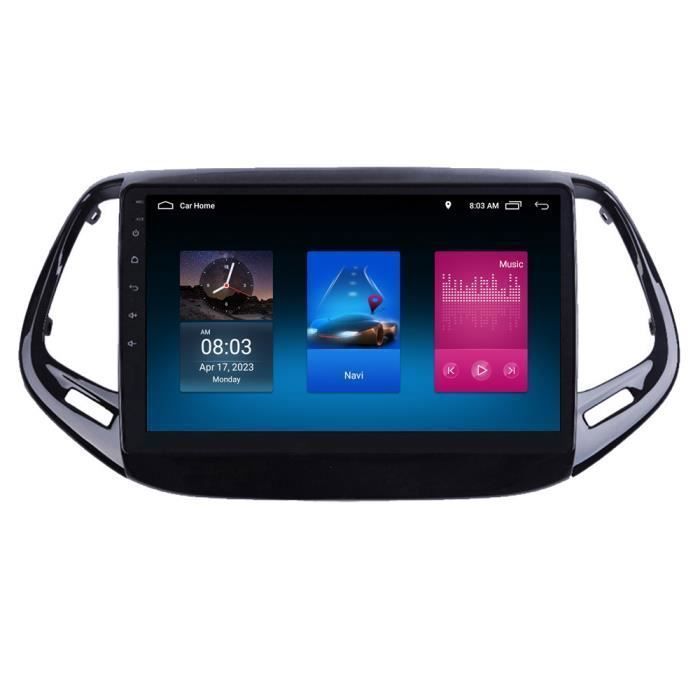 Personalisiertes Android Autoradio Für Jeep Compass (2016-2020) – 10 Zoll Touchscreen, GPS, CarPlay, DAB+ | Plug & Play