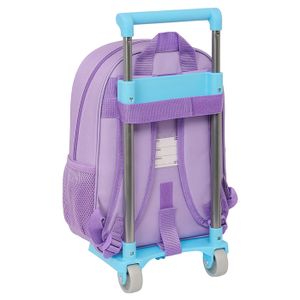 Chariot Pour Sac à Dos Safta Rose - Trolley Pliable Léger Pour École Enfant