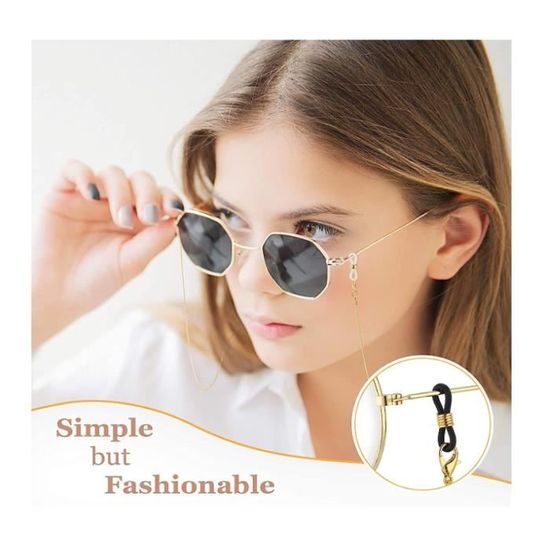 Nbeads 200 Pcs Embouts De Cordon Claires Lunettes De Vue Porte-chaîne