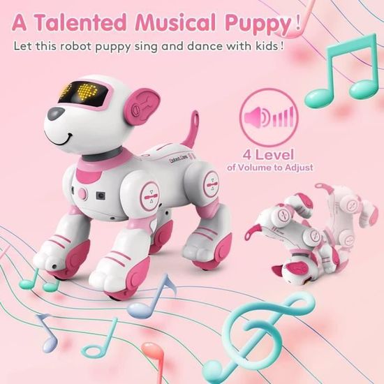 Jouet robot télécommandé pour enfants, chien robot programmable avec 17  fonctions, chanter, danser, toucher et suivre - Cdiscount Jeux - Jouets