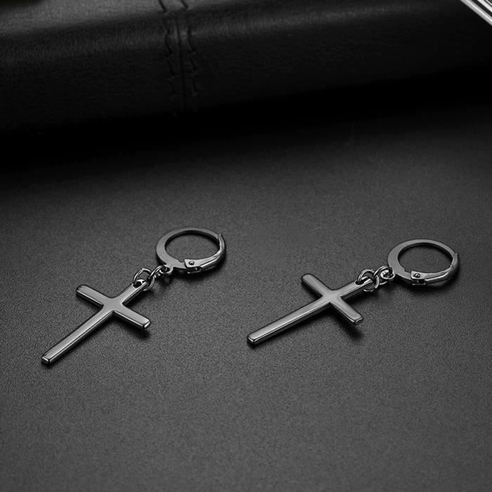 Boucles D'Oreilles Flongo Non-Percées - Acier Inoxydable - Clips Argent, Doré, Noir